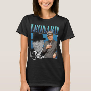 Leonard Cohen Retro Stil Gifts for Fläkt T Shirt