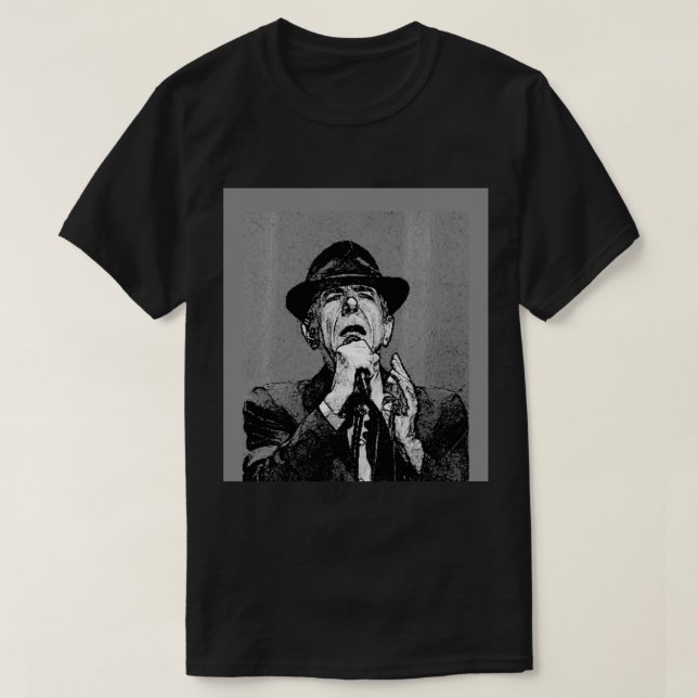Leonard Cohen Sleeveless Top T Shirt (Design framsida)