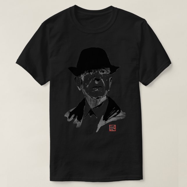 leonard cohen t shirt (Design framsida)