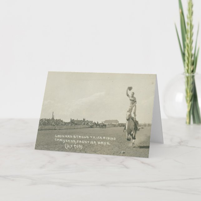 Leonard Stroud rider. Kort (Framsida)