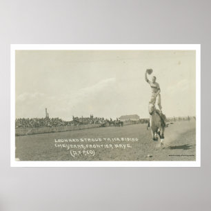Leonard Stroud trickriding. Poster