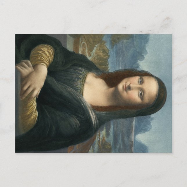 Leonarde Da Vinci Mona Lisa Vykort (Framsida)