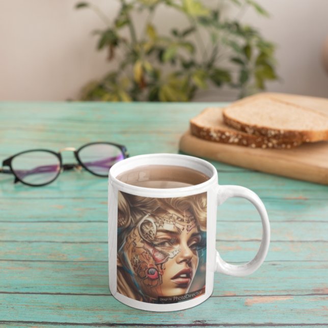 Leonardo 6 kaffemugg (Leonardo Mural 6 Coffee Mug)