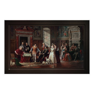 Leonardo da Cutro och Ruy Lopez Play Chess Fototryck