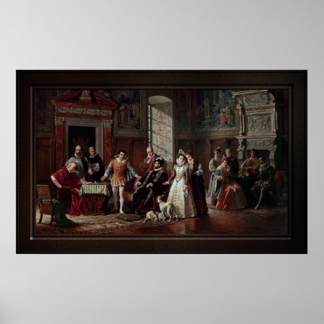 Leonardo da Cutro och Ruy Lopez Play Chess Poster (Framsidan)