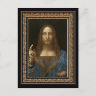 Leonardo da Vinci 1500 Salvator Mundi vykort