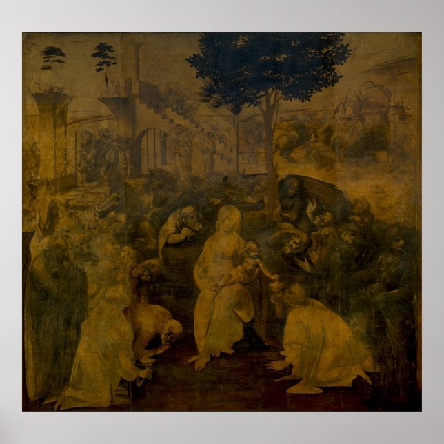 Leonardo da Vinci Adoration of the Magi Poster (Framsidan)
