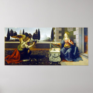 Leonardo Da Vinci Annunciation Poster