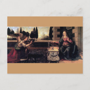 Leonardo Da Vinci Annunciation Vykort