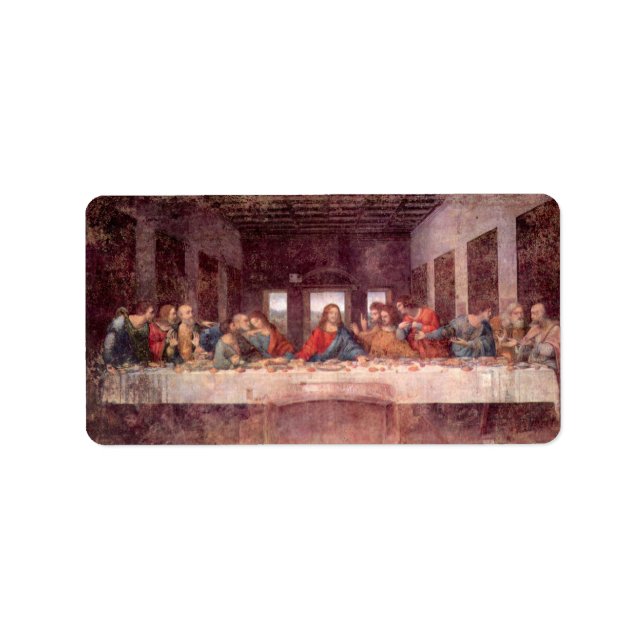 Leonardo da Vinci är den sista leverantören Adressetikett (Framsidan)