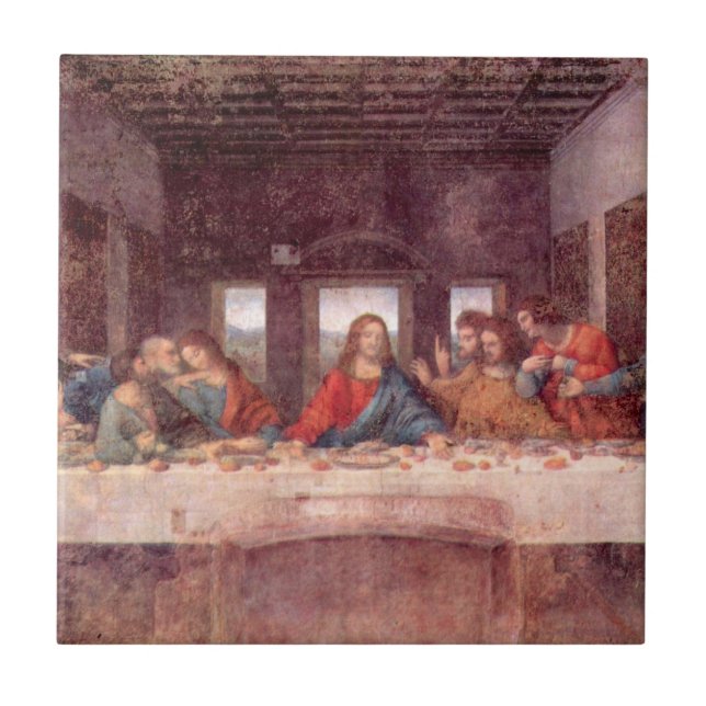 Leonardo da Vinci är den sista leverantören Kakelplatta (Framsidan)
