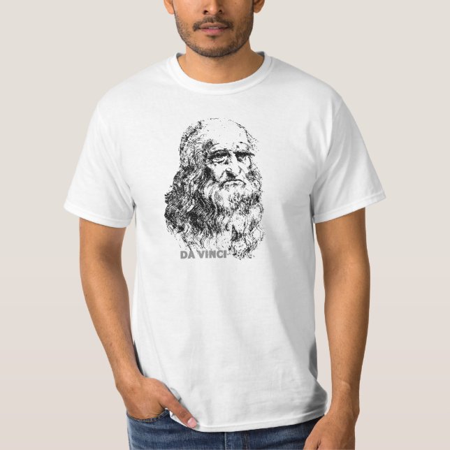 Leonardo Da Vinci Autoportrait 2 T-shirt (Framsida)