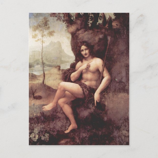 Leonardo da Vinci Backus 1511-1515 Teknik Trä  Vykort (Framsida)