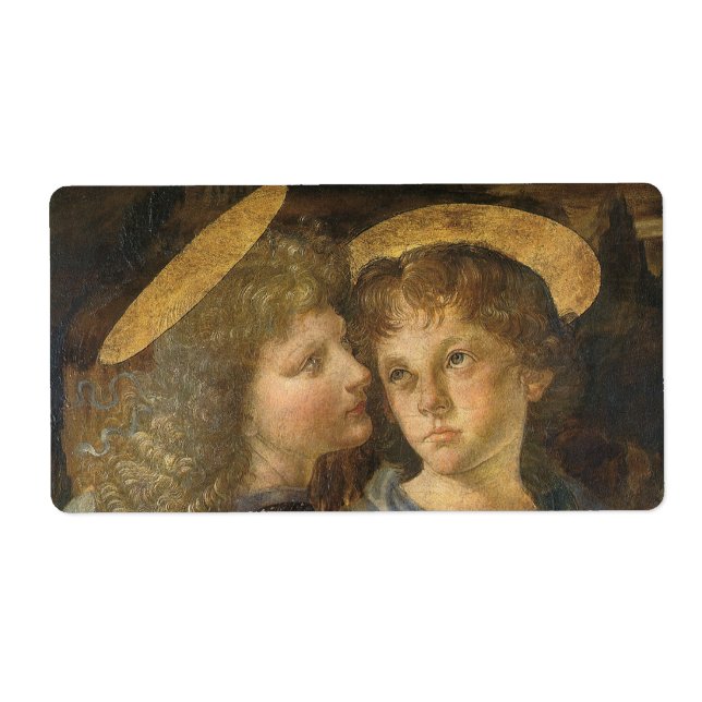 Leonardo da Vinci-baptism i Kristus Änglar Fraktsedel (Framsidan)