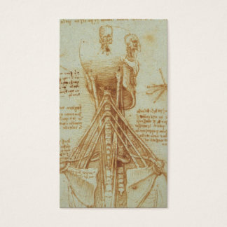 Leonardo Da Vinci C. Anatomin i Nacke. 1515 Visitkort