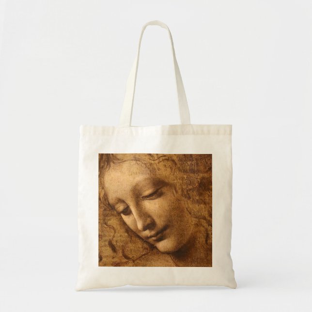 Leonardo Da Vinci chef för en kvinna Tygkasse (Framsidan)