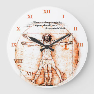 Leonardo da Vinci Clock Stor Klocka