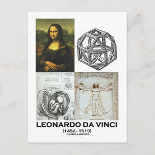 Leonardo da Vinci Collage (Insamling av arbeten) Vykort