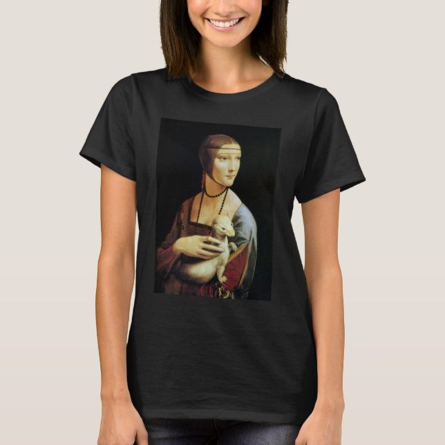 Leonardo da Vinci-Dam med en Ermine T Shirt (Framsida)
