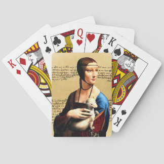 Leonardo da Vinci Dam med Ermine Casinokort