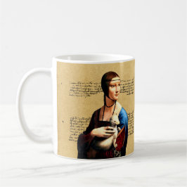 Leonardo da Vinci Dam med Ermine Kaffemugg