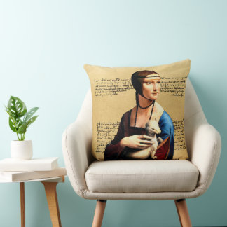Leonardo da Vinci Dam med Ermine Kudde