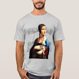 Leonardo da Vinci Dam med Ermine T Shirt