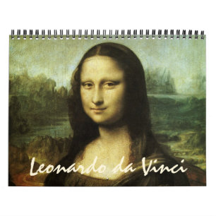 Leonardo da Vinci Fine Art Paintings och Sketches Kalender