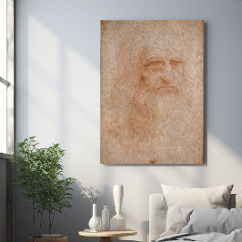 Leonardo Da Vinci, förmodad självporträtt Poster