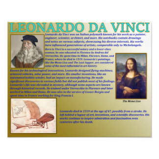 Leonardo Da Vinci Fototryck