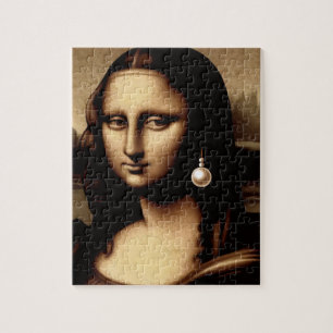 Leonardo Da Vinci Funny Mona Lisa Pussel