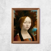 Leonardo Da Vinci Gincra De Benci Gamla Berömden A