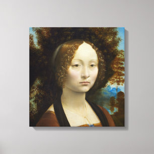 Leonardo da Vinci Ginevra de Benci Canvastryck