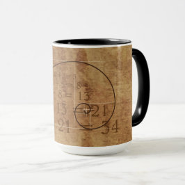 Leonardo da Vinci. Golden Ratio. De gulden snede Mugg