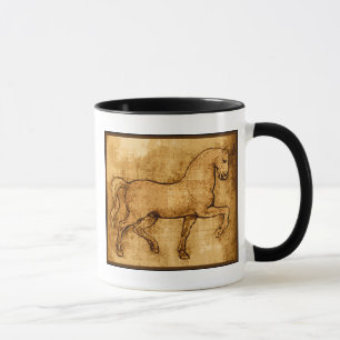 Leonardo Da Vinci hästkonst Mugg