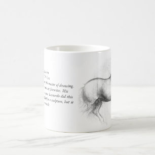 Leonardo Da Vinci hästmugg Kaffemugg