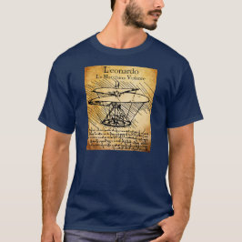 Leonardo Da Vinci helikopter Tee Shirt