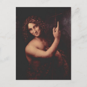Leonardo da Vinci Hl. Johannes der T?ufer 1513-151 Vykort