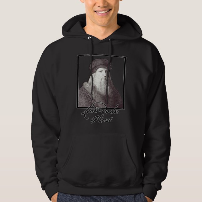 Leonardo da Vinci Hoodie (Framsida)