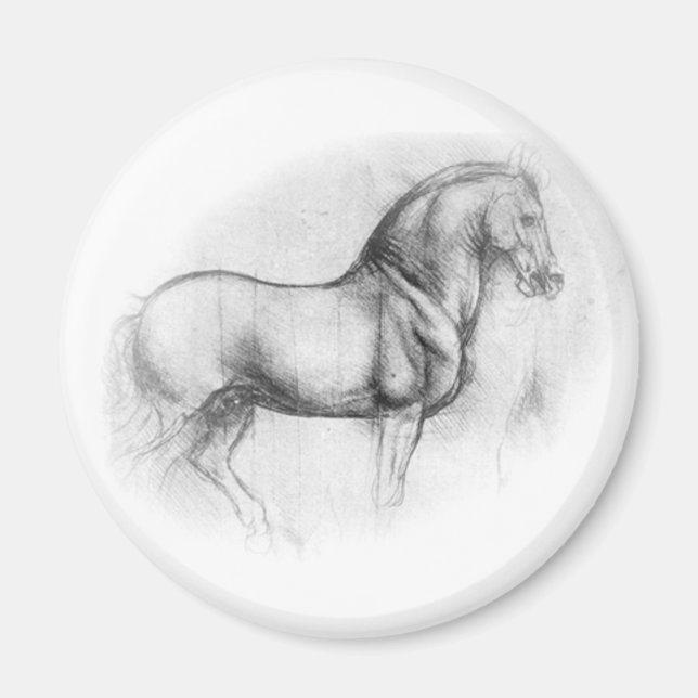 Leonardo Da Vinci Horse magnet (Framsidan)