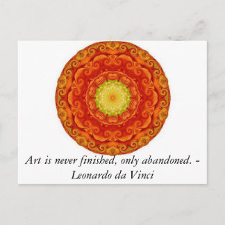 Leonardo da Vinci-konstcitat Vykort