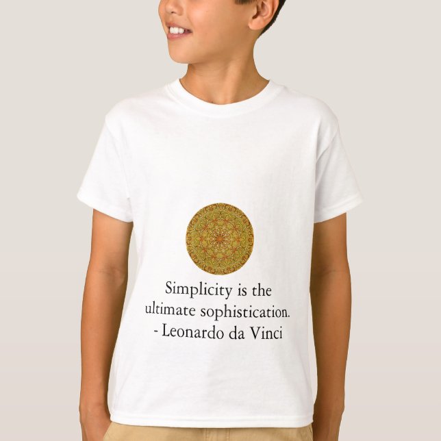 Leonardo Da Vinci konstcitationstecken Tröja (Framsida)