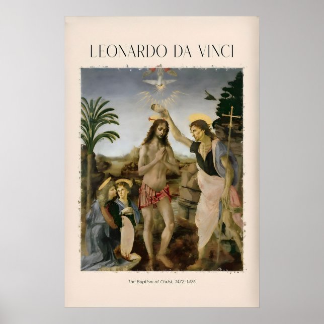 Leonardo da Vinci konsttryck Dopet av Poster (Framsidan)