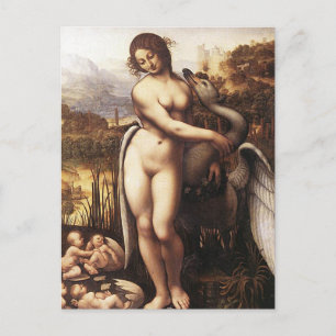 Leonardo Da Vinci - Leda och Svan Vykort