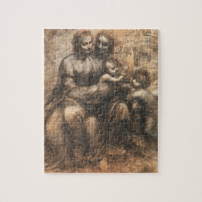 Leonardo da Vinci Leonardo-kartongen Finkonst Pussel (Vertikal)