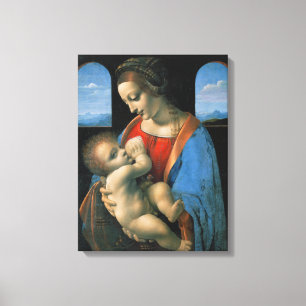 Leonardo da Vinci Madonna Litta Canvastryck
