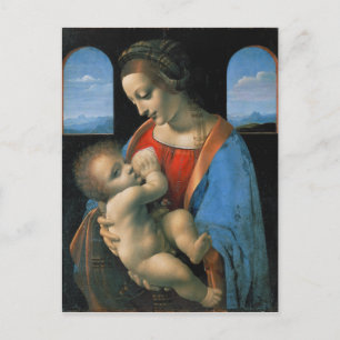 Leonardo da Vinci Madonna Litta Vykort