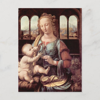 Leonardo da Vinci - Madonna med nejlikan Vykort