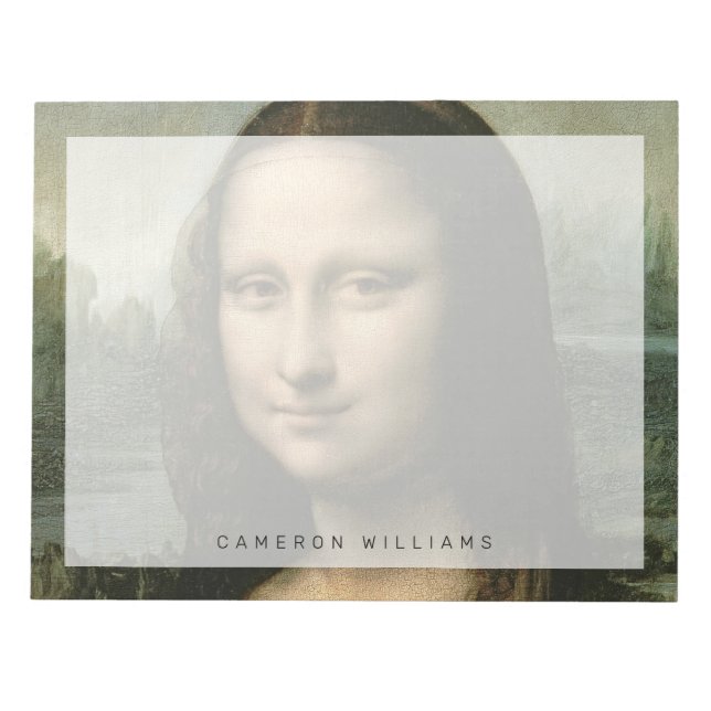 Leonardo da Vinci | Mona Lisa, c.1503-6 Anteckningsblock (Framsida)