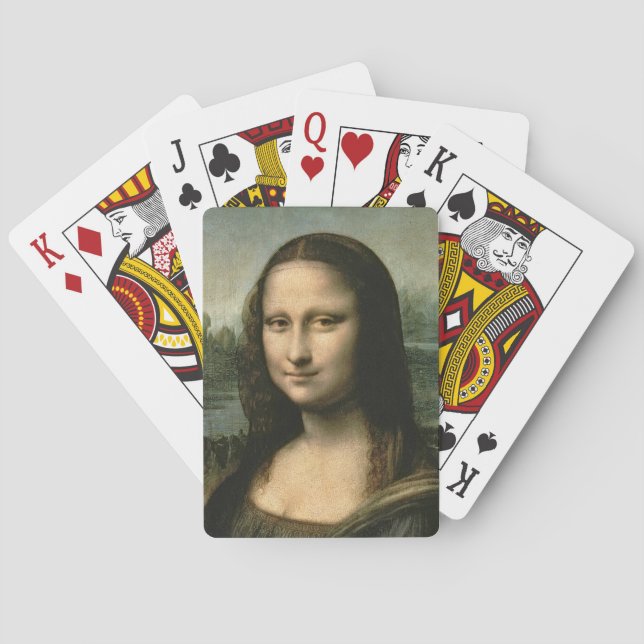 Leonardo da Vinci | Mona Lisa, c.1503-6 Casinokort (Baksidan)